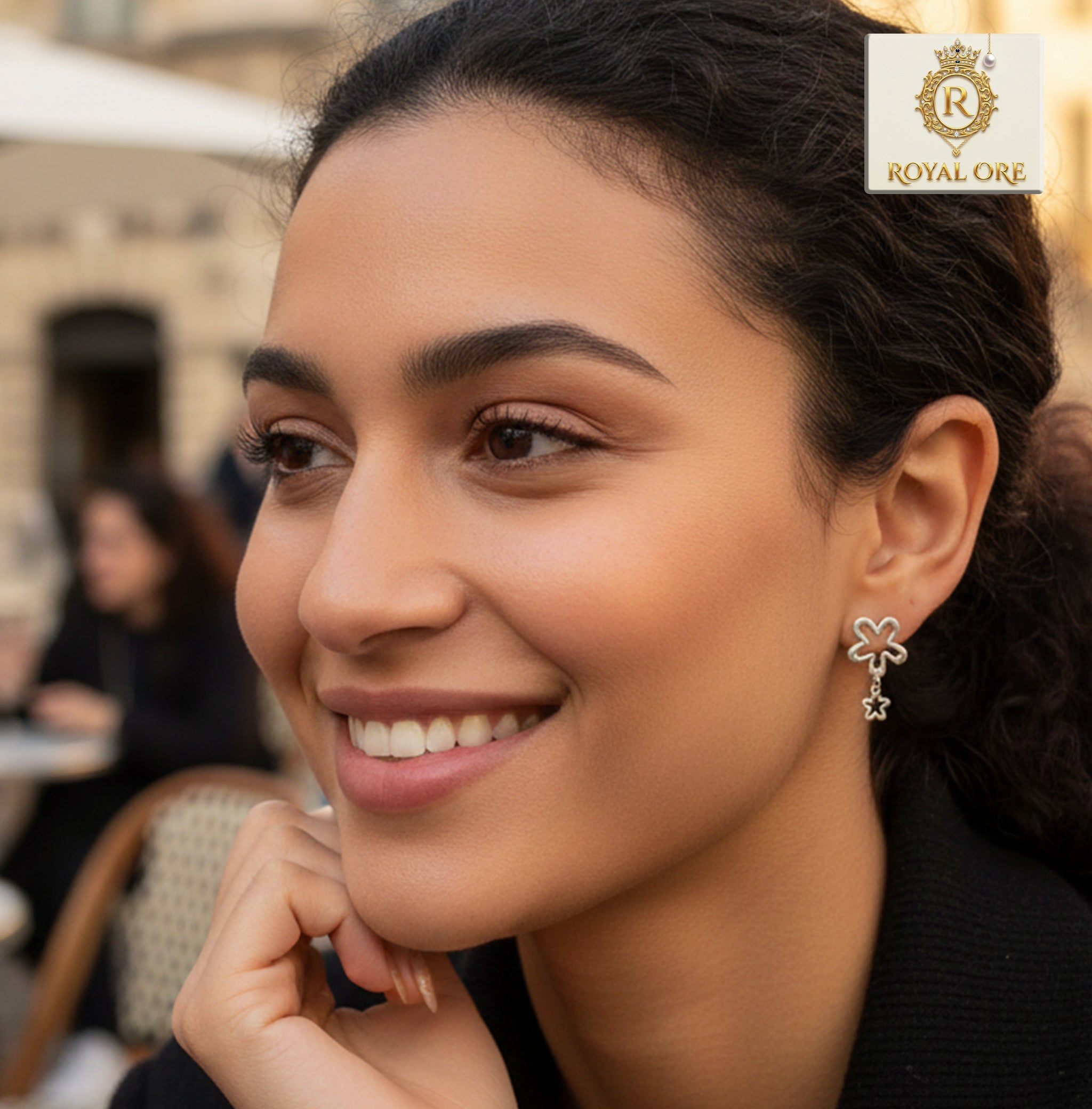 Flower Drop Earrings