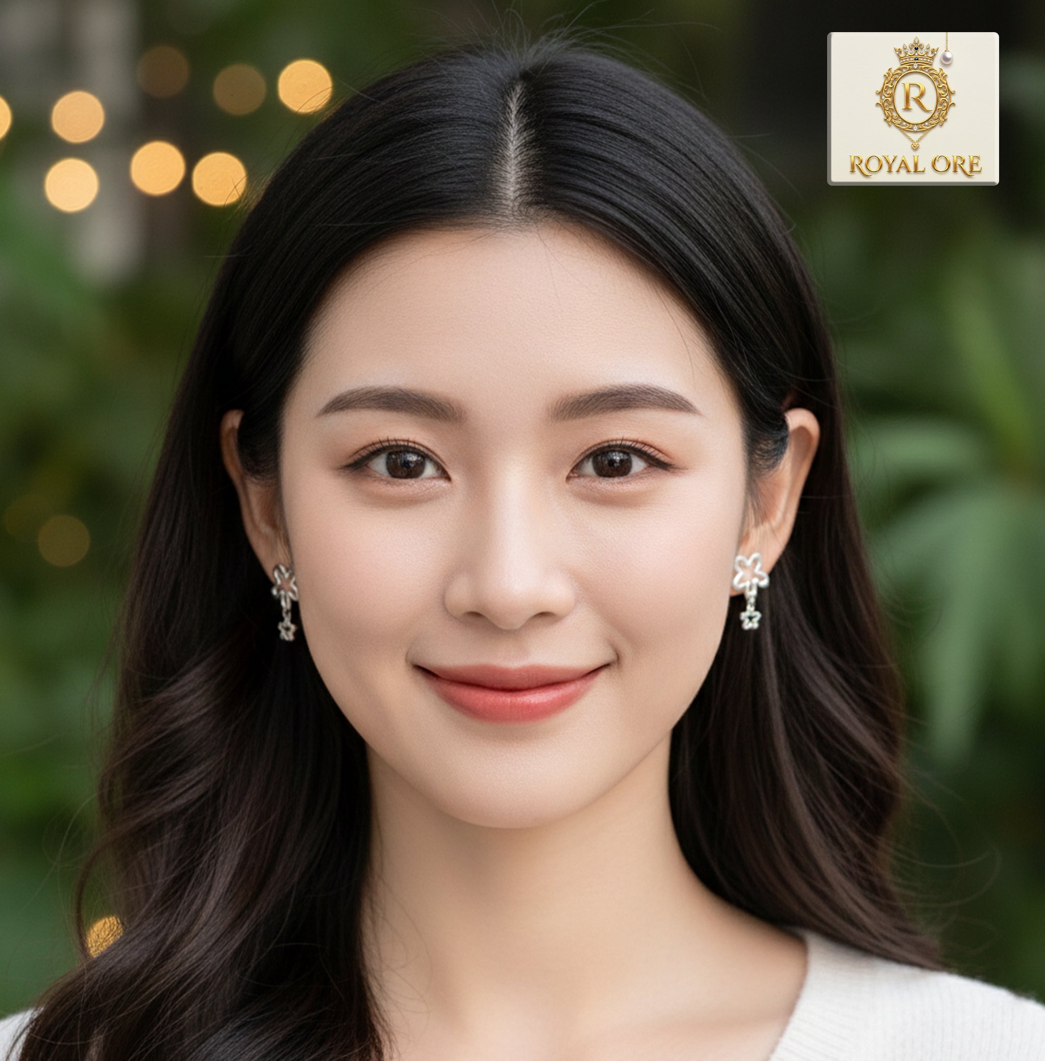 Flower Drop Earrings