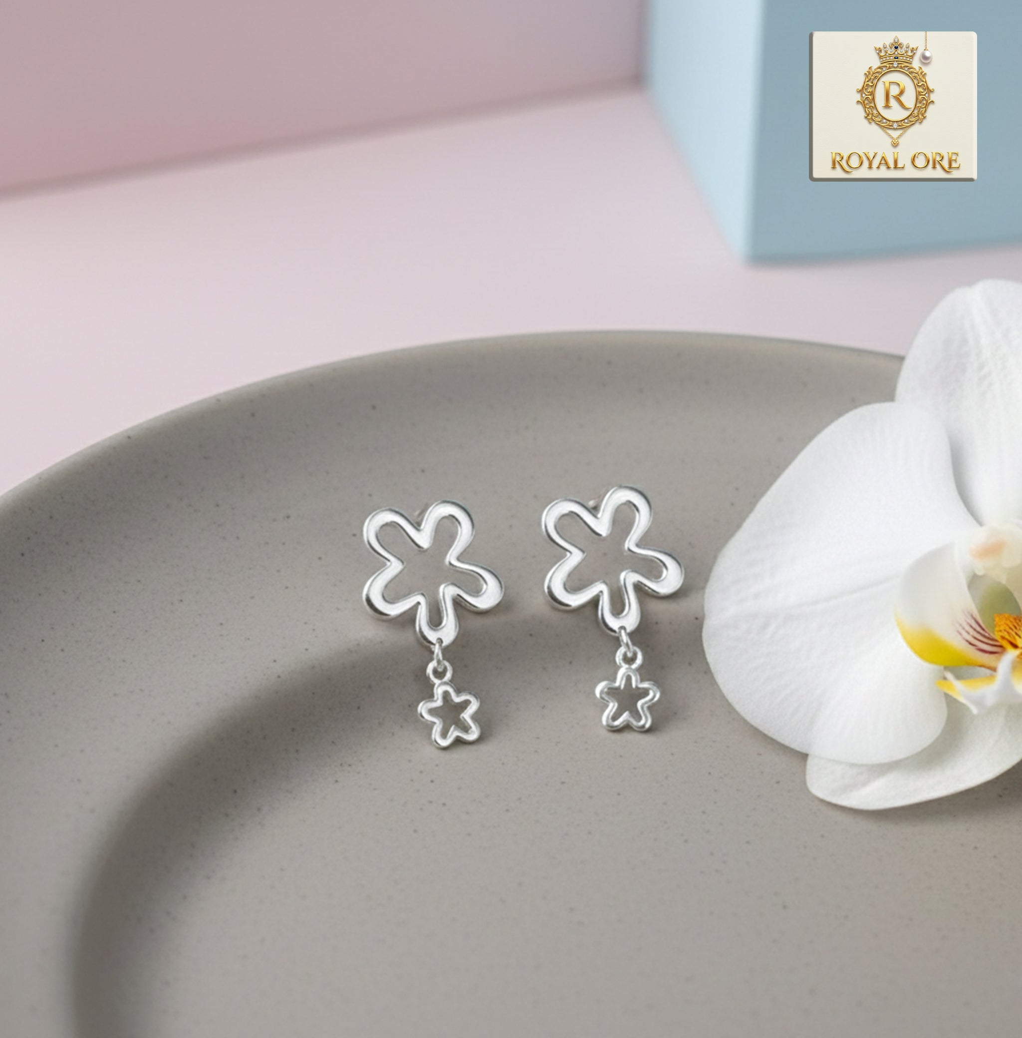 Flower Drop Earrings